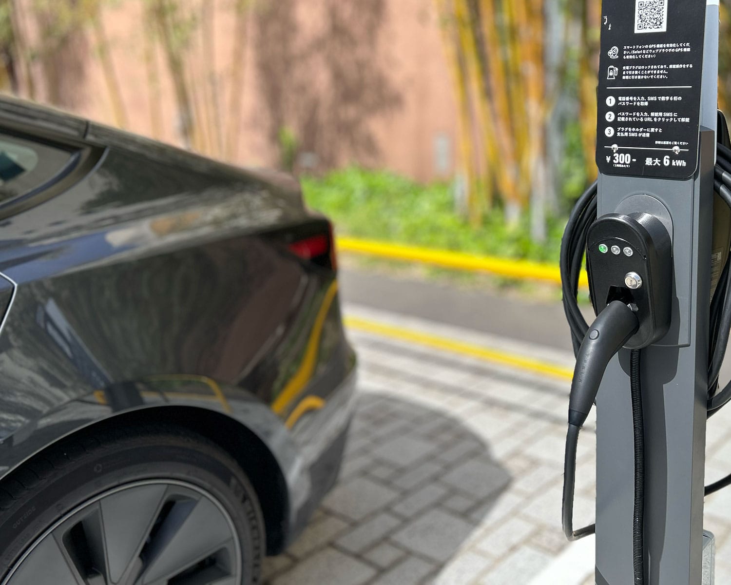EV充電器(EV−HooK)のルイガンズに設置している画像